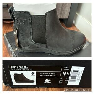 Sorel Evie II Chelsea Black Women's Winter Boots